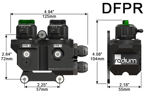 Radium DFPR Dual Fuel Pressure Regulator