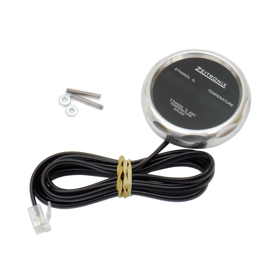 Zeitronix ECA 2 Ethanol Content Analyzer Kit w/Sensor and Dual E%/Temp Gauge