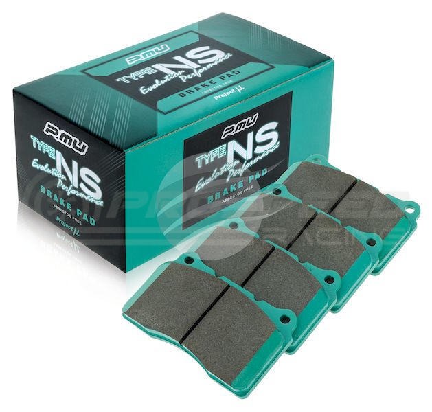 Project Mu NS EP Front Brake Pads STI/Liberty/BRZ/86/EVO 4-X/SS-V/FK8 Type-R F906-NS-EP | Pro Speed