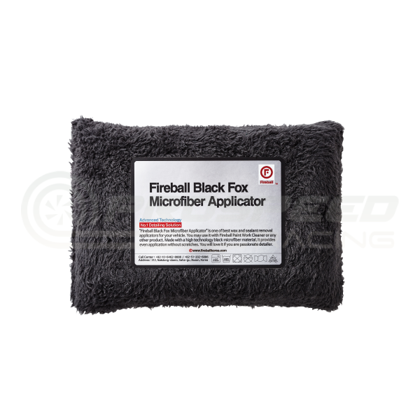 Fireball Black Fox Microfibre Applicator Pad - 6"x4"x2" FB-BFMA | Pro Speed Racing