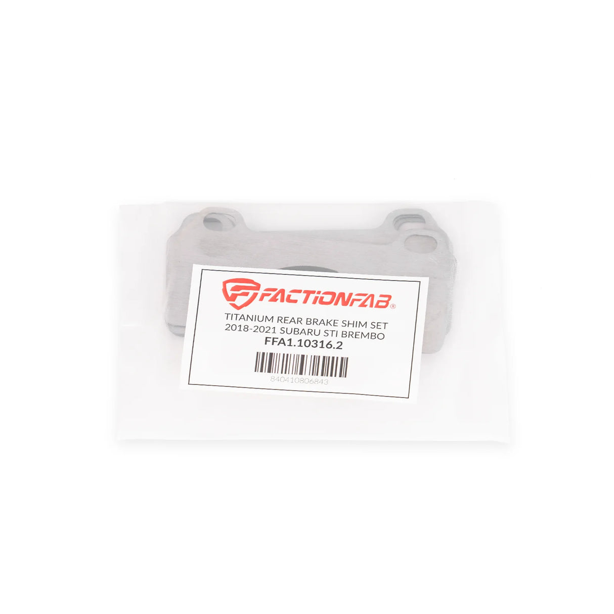 FactionFab Titanium Rear Brake Shim Set