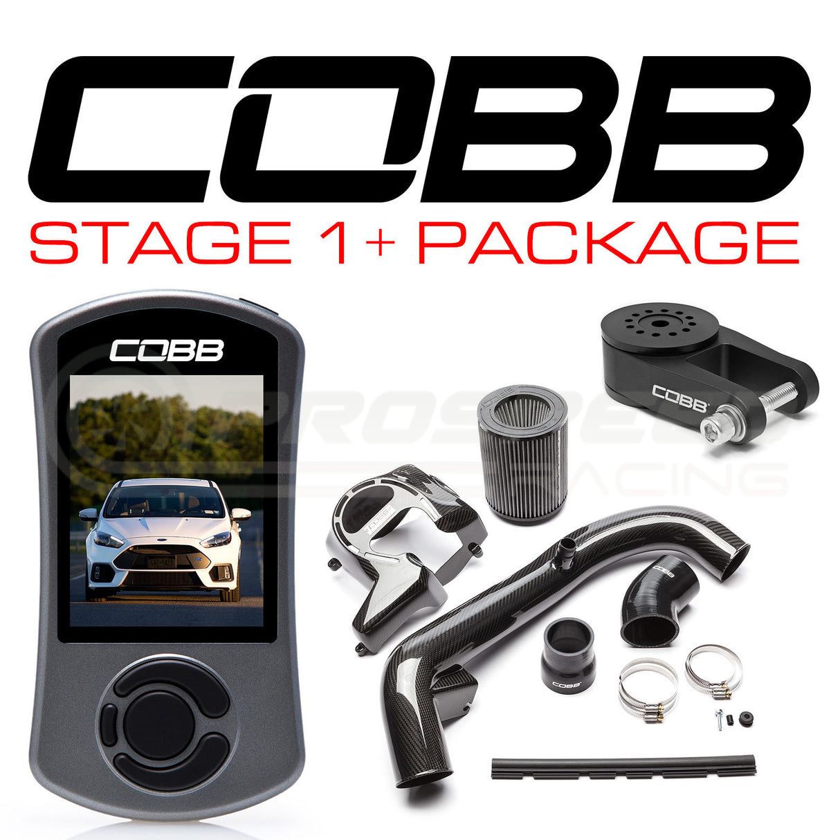 Cobb Tuning Stage 1+ Carbon Fibre Power Package Ford Focus RS LZ 16-17 FOR004001P