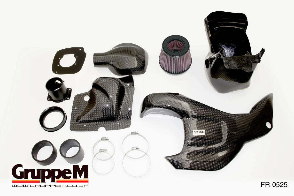 GruppeM Carbon Fibre Ram Air Intake System FR-0525 - Honda Civic Type R FK8 | Pro Speed Racing