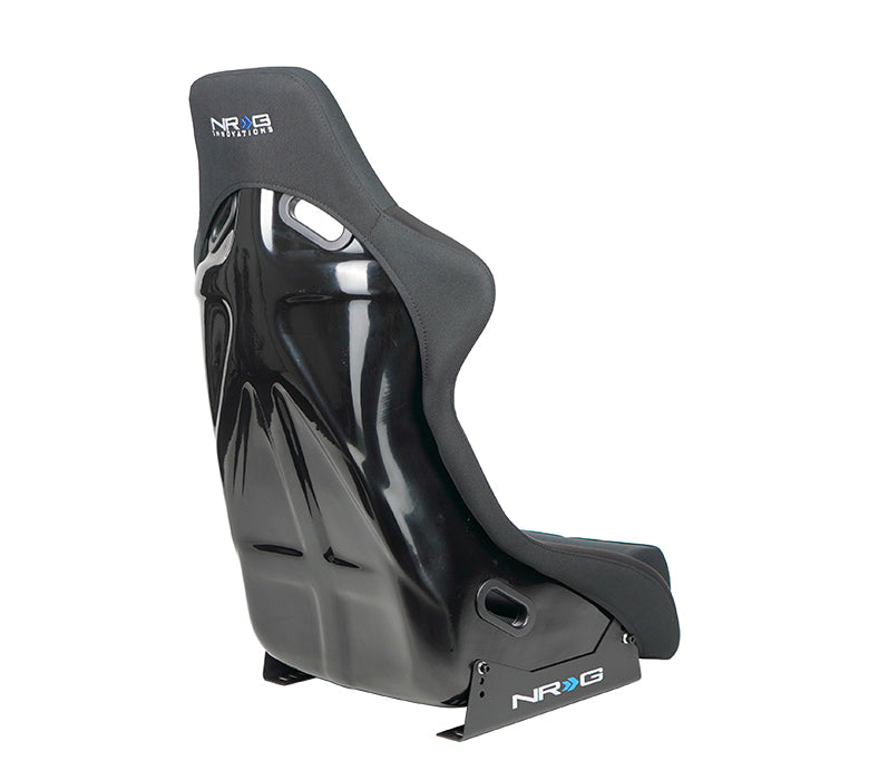 NRG FRP Race Bucket Seat Large - Black Shell/Black Cloth