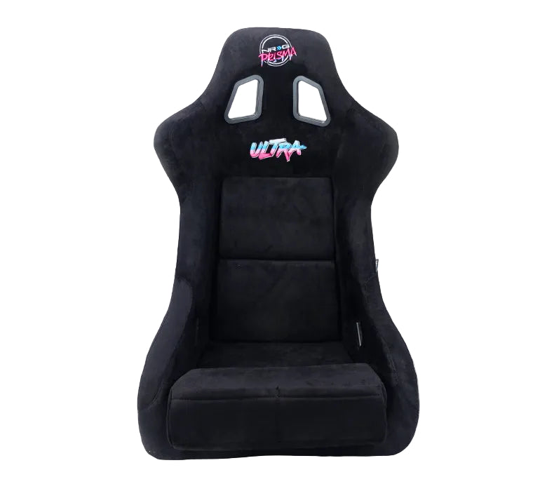 NRG "PRISMA ULTRA Edition" FRP Race Bucket Seat Large - Gold Pearl Shell/Black Alcantara Suede