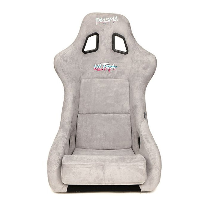 NRG "PRISMA ULTRA Edition" FRP Race Bucket Seat Large - Gold Pearl Shell/Grey Alcantara Suede