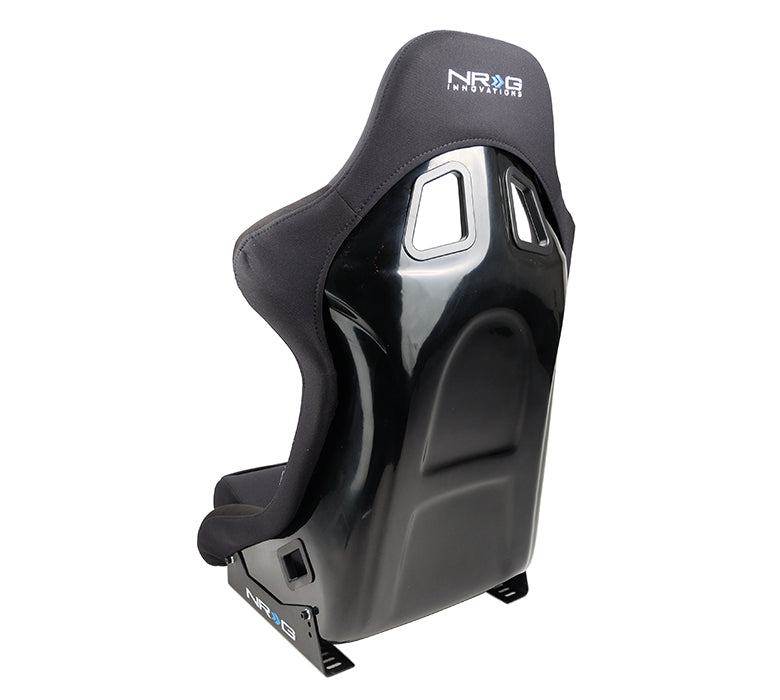 NRG FRP Race Bucket Seat Medium - Black Shell/Black Cloth