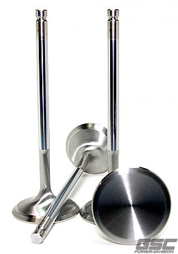 GSC Chrome Polished Exhaust Valve Set of 8 STD 29mm - Subaru BRZ/Toyota 86 FA20 14+ GSC2131-8