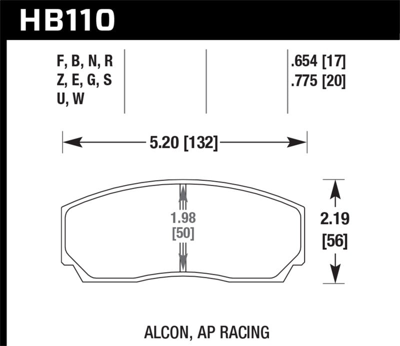 Hawk Performance DTC-60 Front Brake Pads
