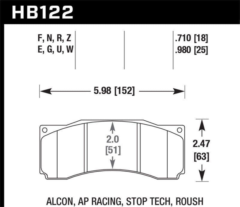 Hawk Performance HPS 5.0 Front Brake Pads