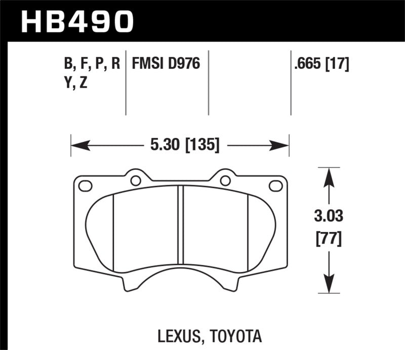 Hawk Performance LTS Front Brake Pads