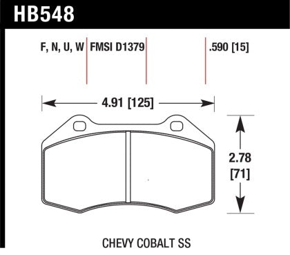 Hawk Performance Pads HP+