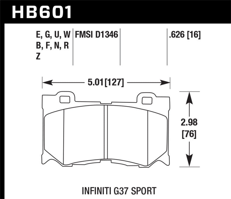 Hawk Performance DTC-60 Front Brake Pads