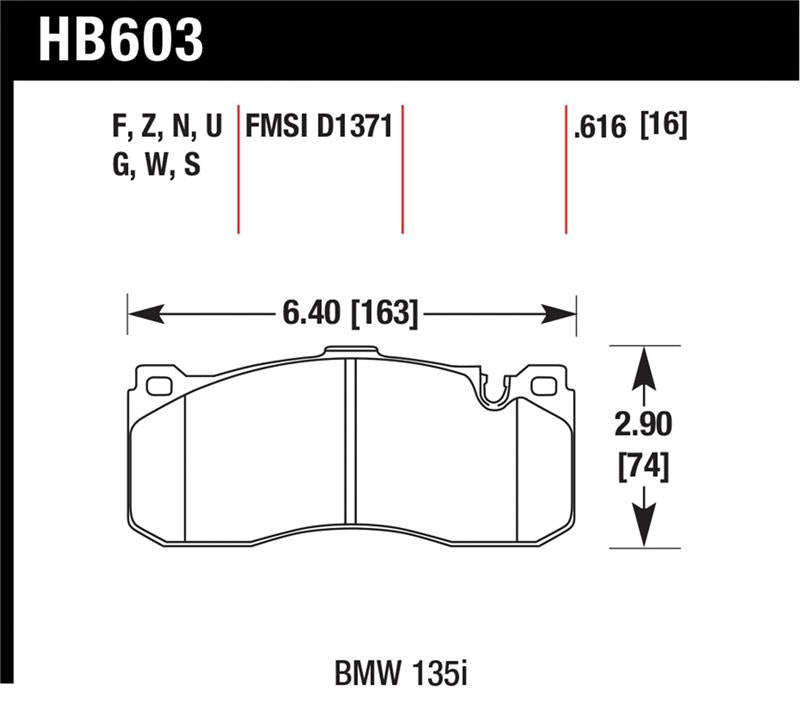 Hawk Performance HP+ Front Brake Pads