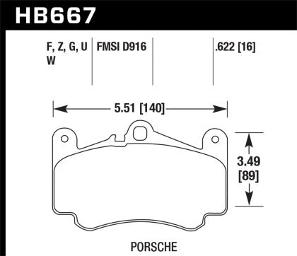 Hawk Performance DTC-60 Front Brake Pads