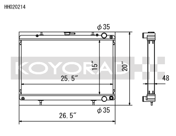 Koyorad Aluminium Racing Radiator