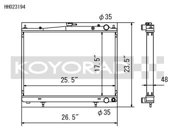 Koyorad Aluminium Racing Radiator