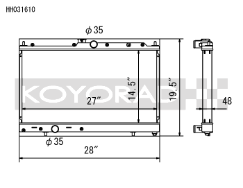Koyorad Aluminium Racing Radiator