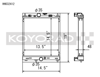 Koyorad Half-Size Aluminium Racing Radiator