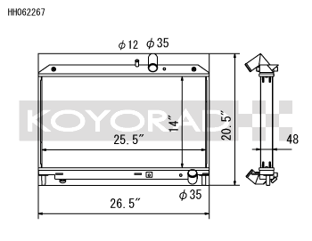 Koyorad Aluminium Racing Radiator