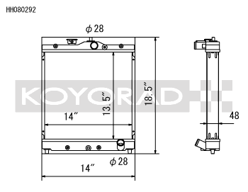Koyorad Aluminium Racing Radiator
