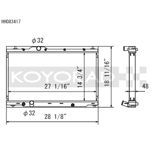 Koyorad Aluminium Racing Radiator