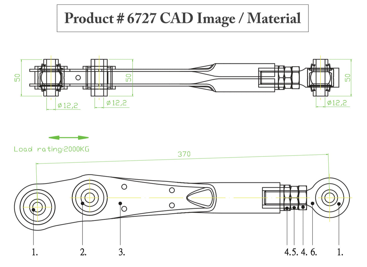 Hardrace Adjustable Rear Lower Control Arms