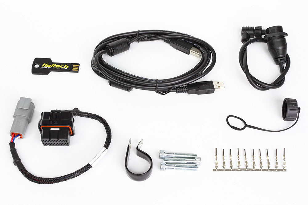 Haltech Elite PRO Plug-in ECU + Onboard Wideband Sensor Kit Length: 2.5m (8')