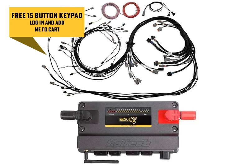 Haltech Nexus R5 ECU + Universal V8 Terminated Harness HT-195400