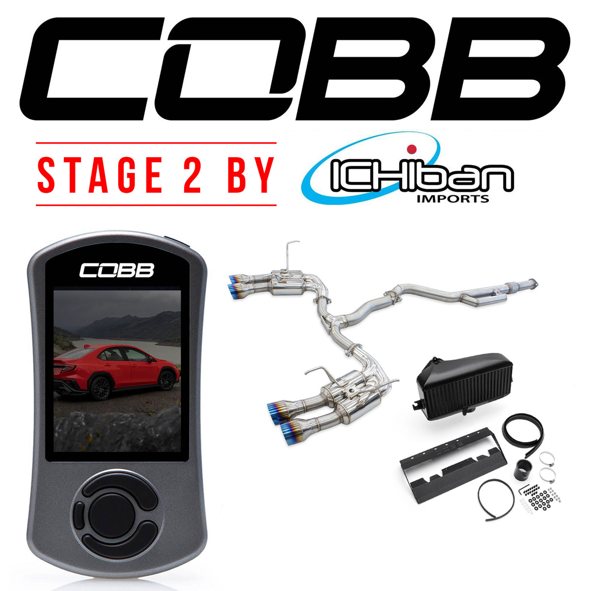 Cobb Stage 2 by Ichiban w/Accessport, Cobb TMIC, Invidia R400 Cat Back