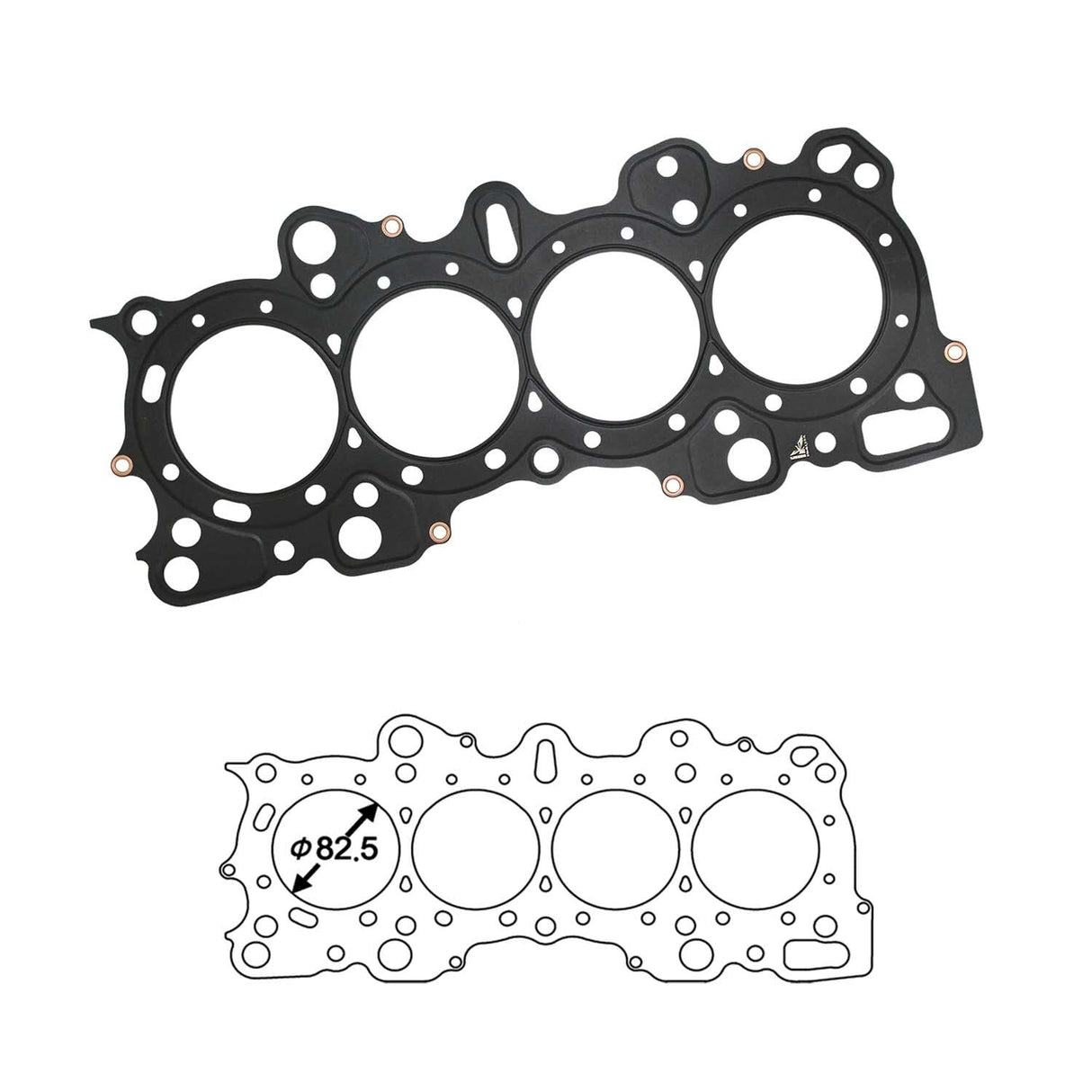 Siruda Metal Stopper Head Gasket 82.5mm Bore/0.7mm Thickness - Honda Civic EG/EK B16A ICH040990-RC0