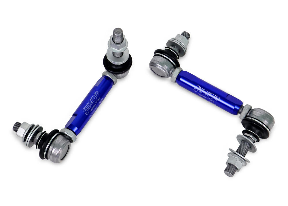 SuperPro Sway Bar Link Kit - Heavy Duty Adjustable