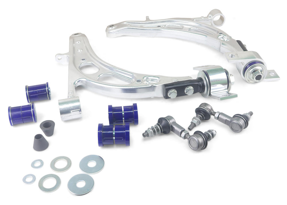 SuperPro Front Lower Alloy Control Arm Kit w/ Anti Lift Bushes