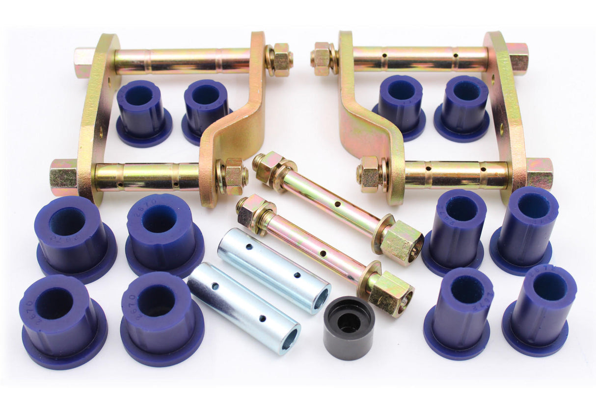 SuperPro Greasable Shackle and Bush Kit & Fixed Pin Protection Cap