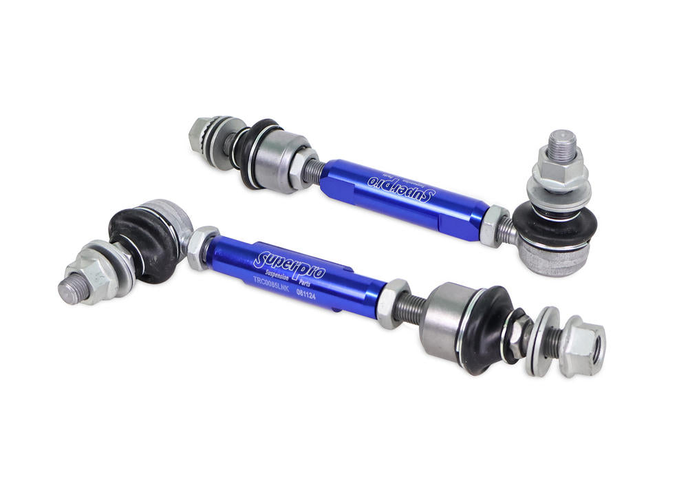 SuperPro Sway Bar Link Kit - Heavy Duty Adjustable