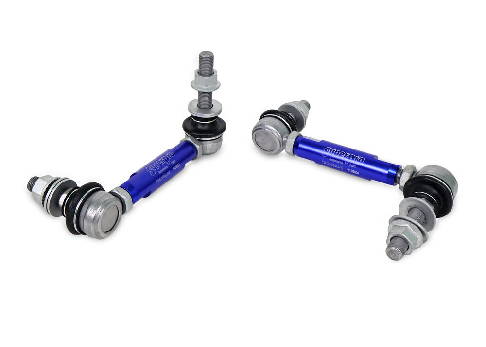 SuperPro Sway Bar Link Kit - Heavy Duty Adjustable