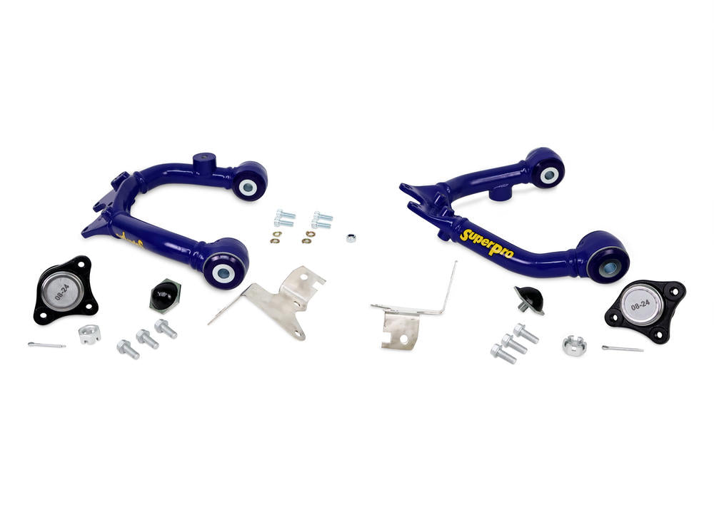 SuperPro Front Fixed Offset Upper Control Arm Kit incl. Ball Joints