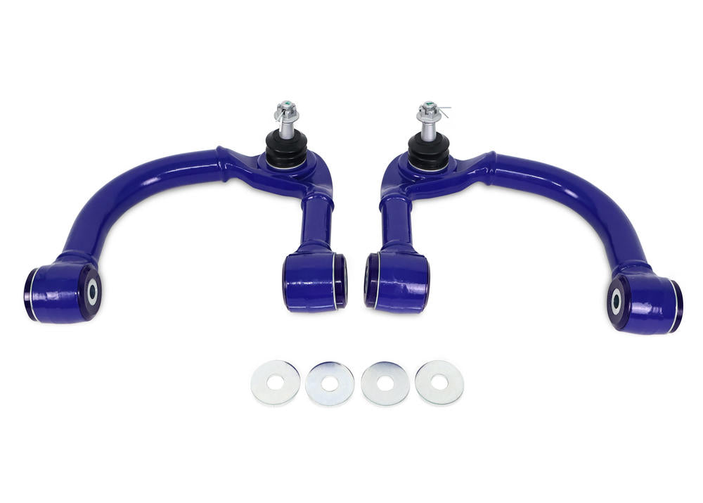 SuperPro Front Upper Heavy Duty Control Arm Kit Fixed Offset incl. Ball Joints