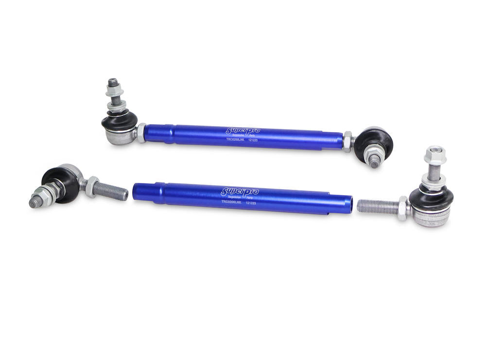 SuperPro Sway Bar Link Kit - Heavy Duty Adjustable