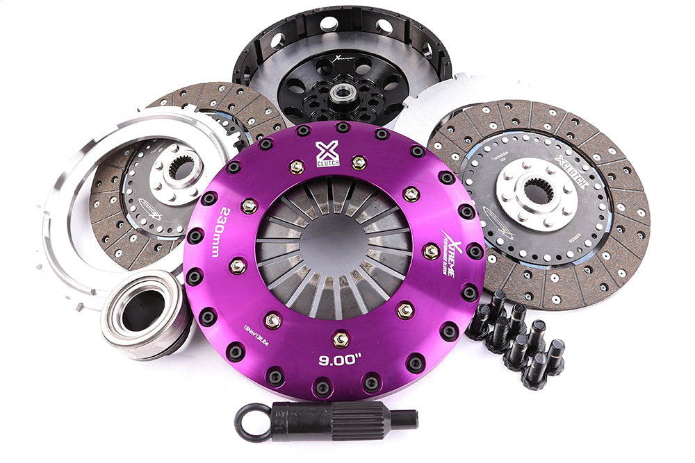Xtreme 230mm Twin Plate Solid Organic Clutch Kit incl. Flywheel