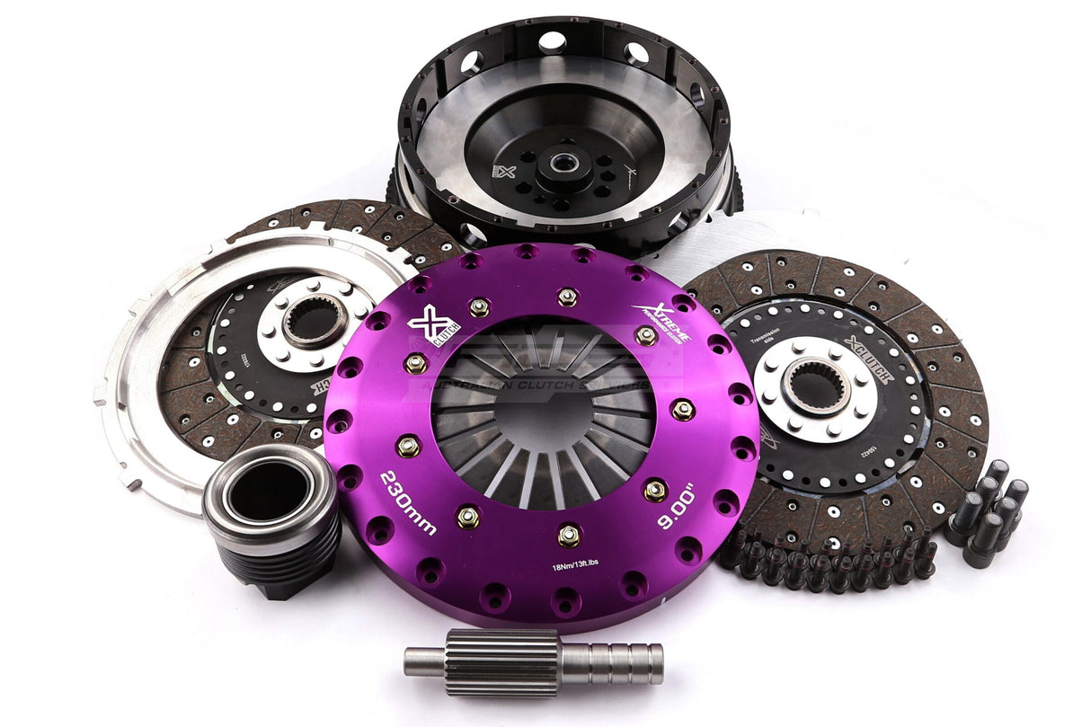 Xtreme 230mm Twin Plate Solid Organic Clutch Kit incl. SMF BMW M2 F87/M3 F80/M4 F82, F83 14-22 KBM23560-2G