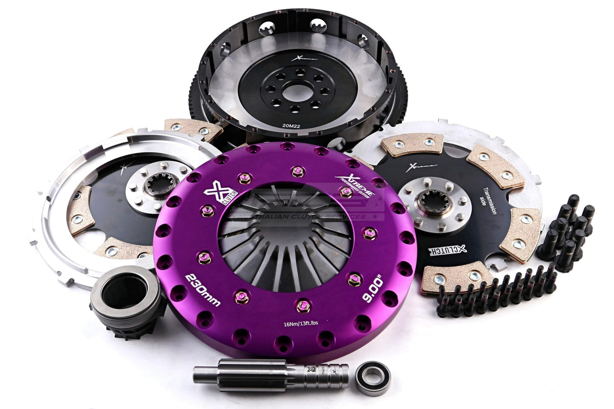Xtreme 230mm Twin Plate Solid Ceramic Clutch Kit incl. SMF BMW 3-Series E30, E36, E46/M3, Z3 M3 E36 S50 3.0L KBM23589-2E