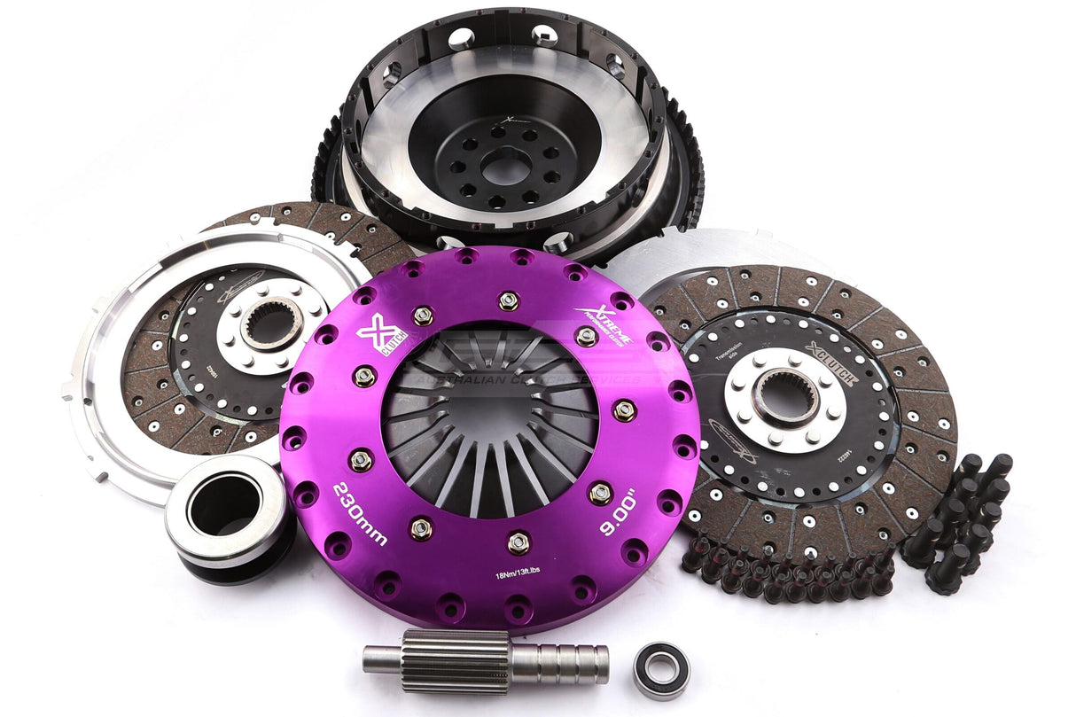 Xtreme 230mm Twin Plate Solid Organic Clutch Kit incl. SMF