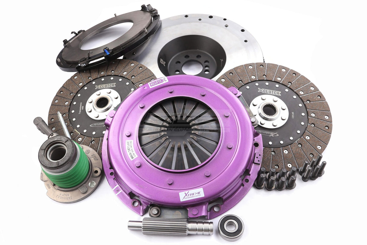 Xtreme 270mm Twin Plate Solid Organic Clutch Kit incl. Flywheel & CSC Chevrolet Camaro ZL1 G6 LT4 6.2L 19-23 KCR27636-2G