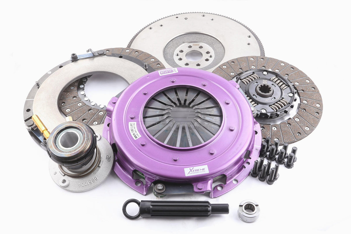 Xtreme 270mm Twin Plate Sprung Organic Clutch Kit incl. Flywheel & CSC Ford Falcon, XR8/FPV GT, GT-P BA, BF 5.4L KFD27630-2A