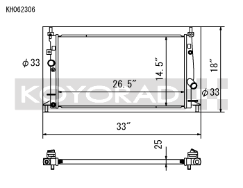 Koyorad Aluminium Racing Radiator - Mazda 3 MPS BL 09-13