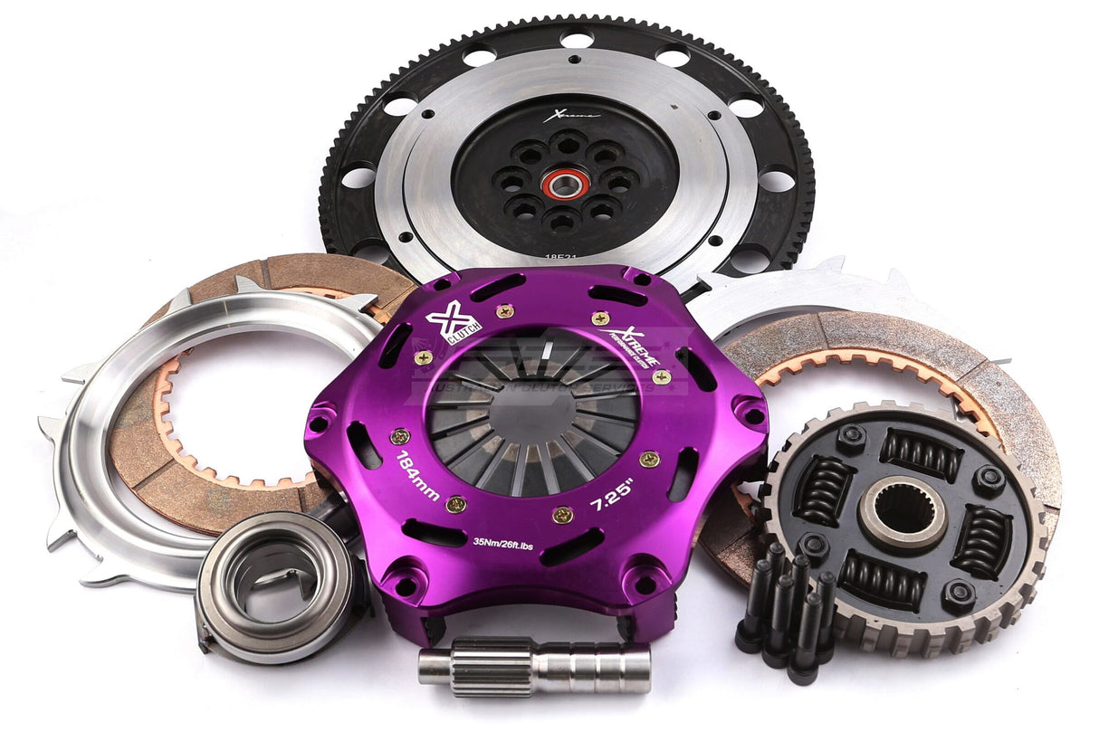 Xtreme 184mm Twin Plate Sprung Ceramic Clutch Kit Honda Civic/Integra/CR-V B Series B16, B18, B20 KHN18522-2B