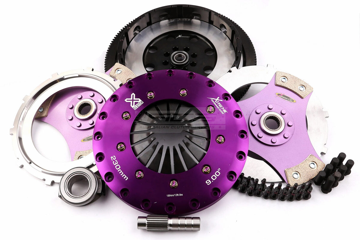 Xtreme 230mm Twin Plate Solid Ceramic Clutch Kit Honda Civic Type R FK8/FL5 K20C1 2.0L 17+ KHN23537-2E