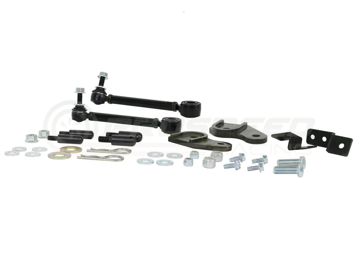 Whiteline Quick Disconnect Front Sway Bar End Link Kit - Jeep Wrangler JK KLC237 | Pro Speed Racing