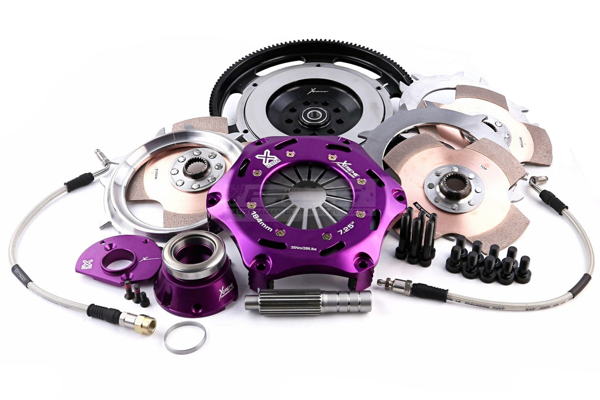 Xtreme 184mm Triple Plate Solid Ceramic Clutch Kit incl. Flywheel & CSC Porsche Carrera, Turbo 993/GT2, GT3 996, 997 KPR18601-3E